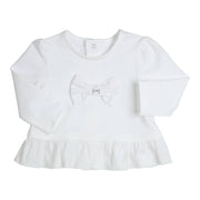 Gymp  Tunic Aerobic Bow White