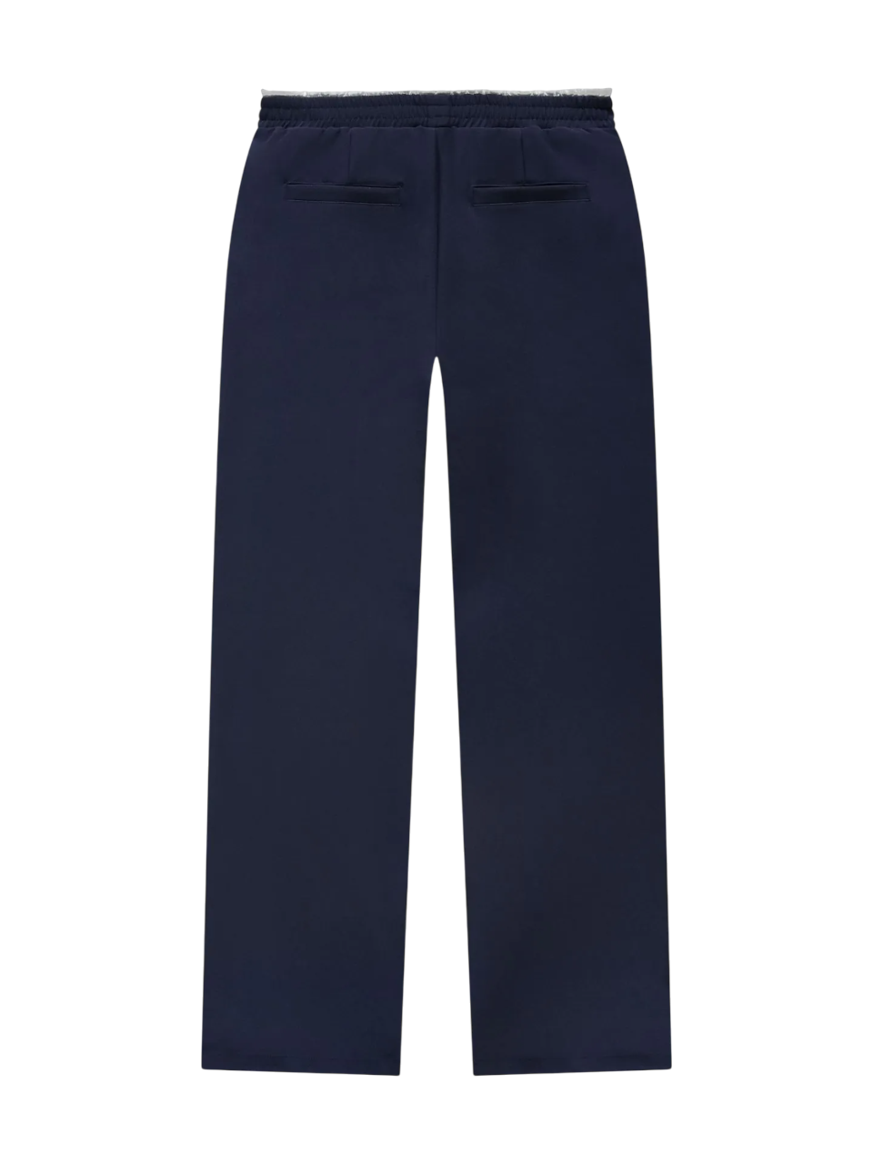 Nik & Nik  broek met dubbele tailleband en trekkoord blauw