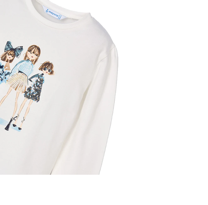 Mayoral meisjes  Nata-marin shirt