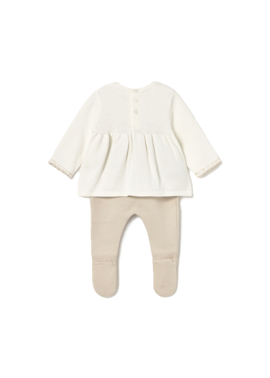 Mayoral Newborn girl's leggings and jumper set
