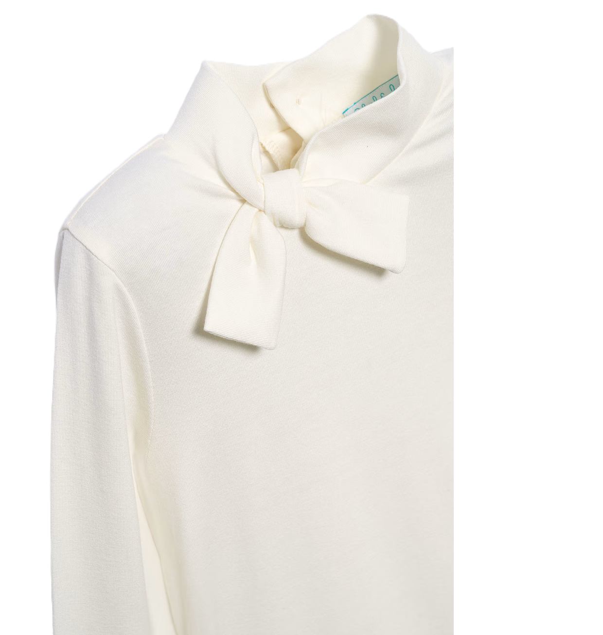 Abel & Lula meisjes top met hoge hals en strik