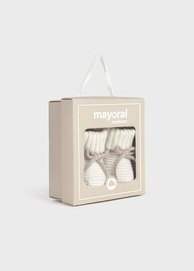 Mayoral Strickschühchen weiß