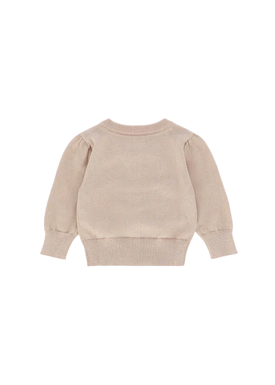 Angels Face Nikki Metallic Baby Cardigan Gold