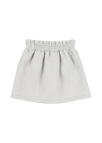 Angels Face Cracker Frill Jacquard Skirt Platinum