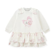 Little A  cupcake print ruches jurk