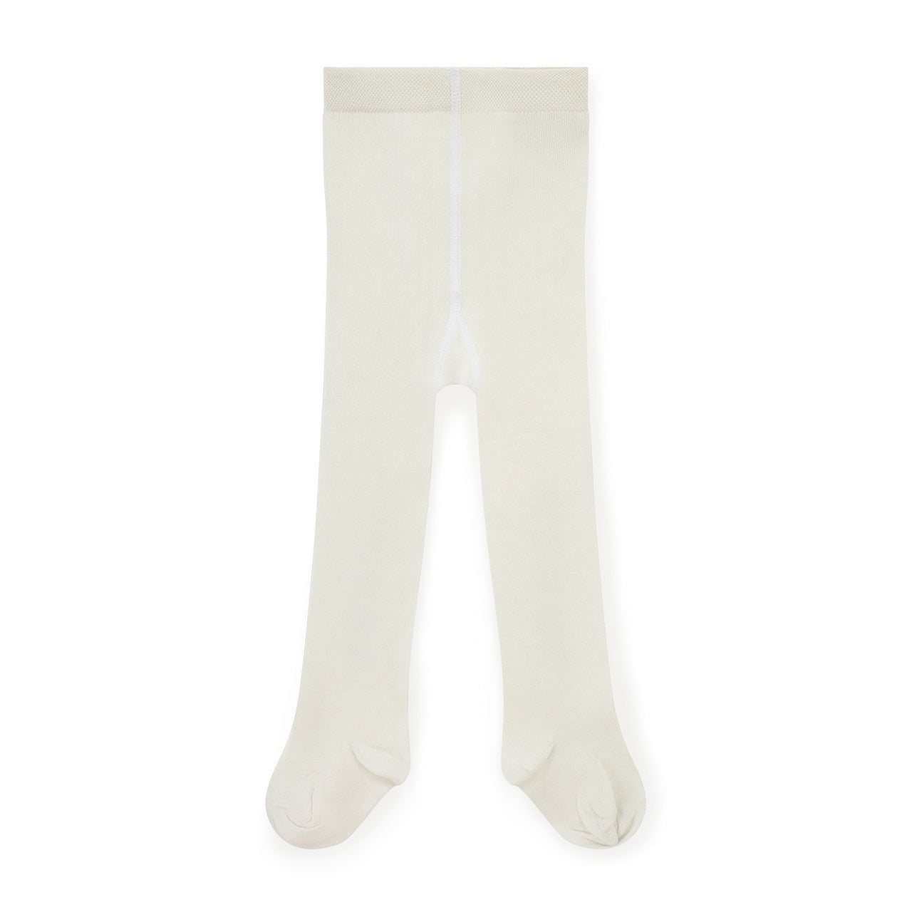 Little A Girls White Diamante Bow Tights - KAMILA
