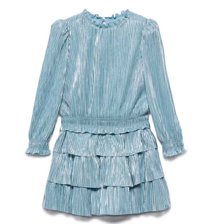 Abel & Lula pleated knit skirt set