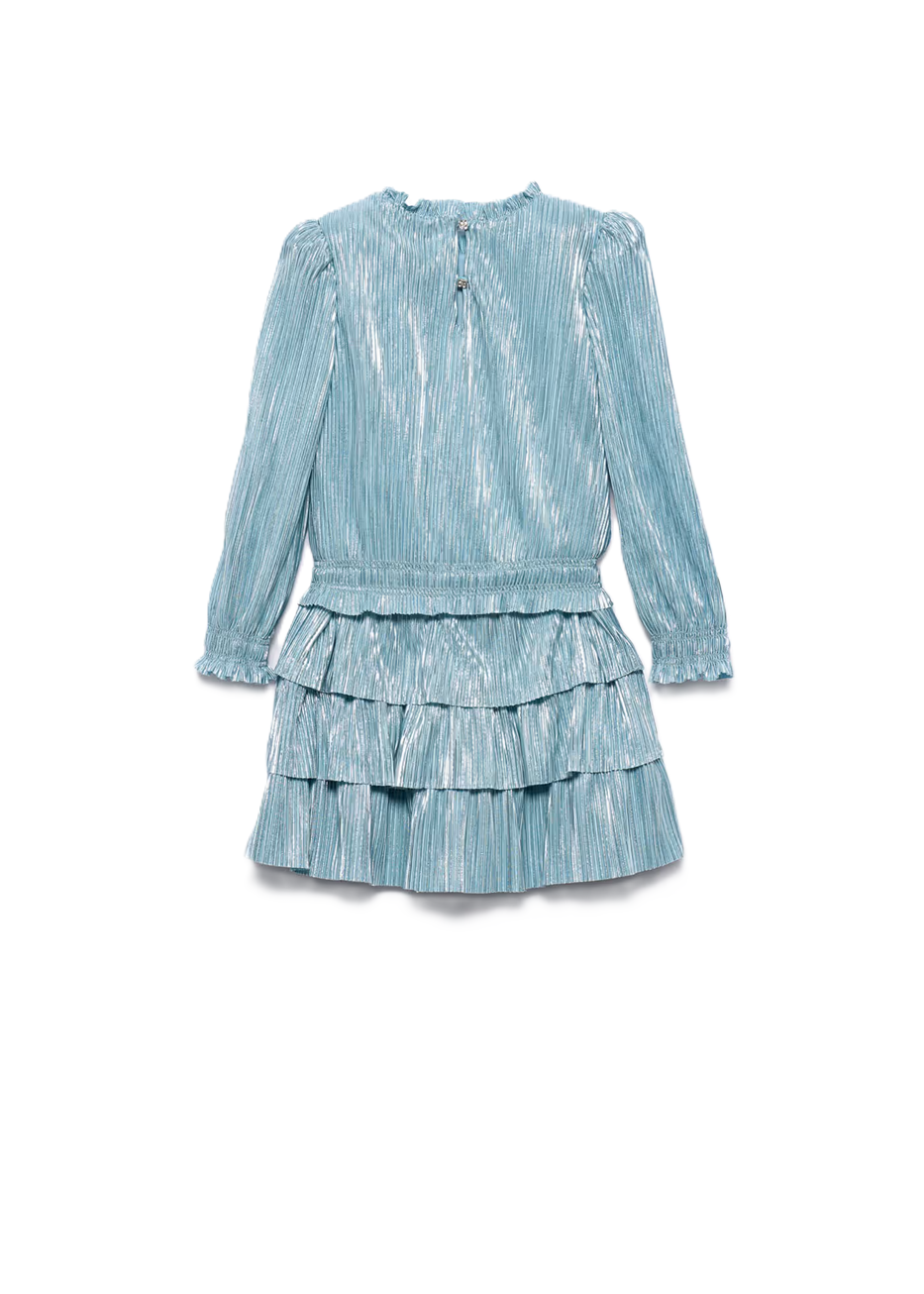 Abel & Lula pleated knit skirt set