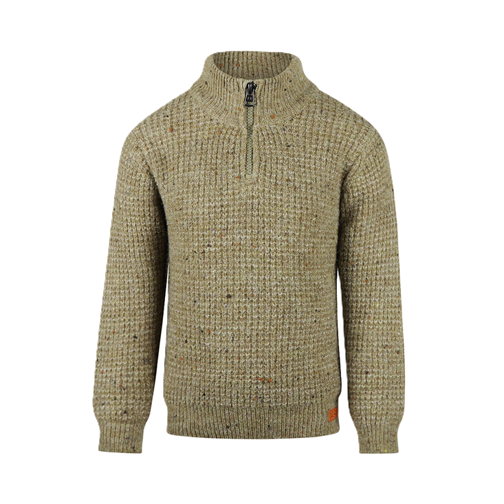 koko noko Sweater with collar Dusty green