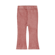 Dirkje flared broek oudroze rib corduroy