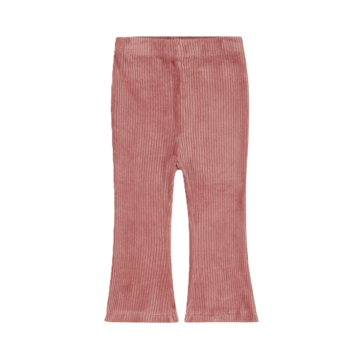 Dirkje flared broek oudroze rib corduroy