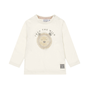 Dirkje jongens longsleeve off white leeuwtje