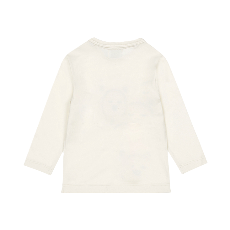 Dirkje jongens longsleeve off white leeuwtje