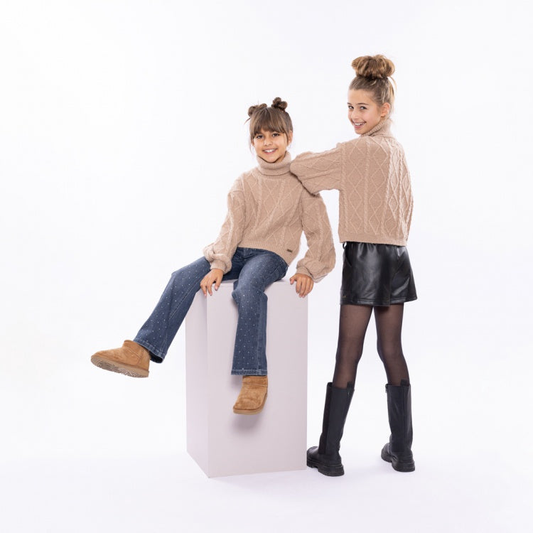 No Way Monday  meisje Beige  Sweater