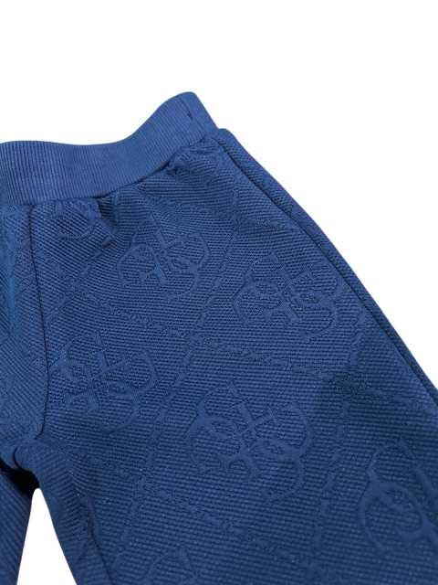 Guess all over print pants dark blue