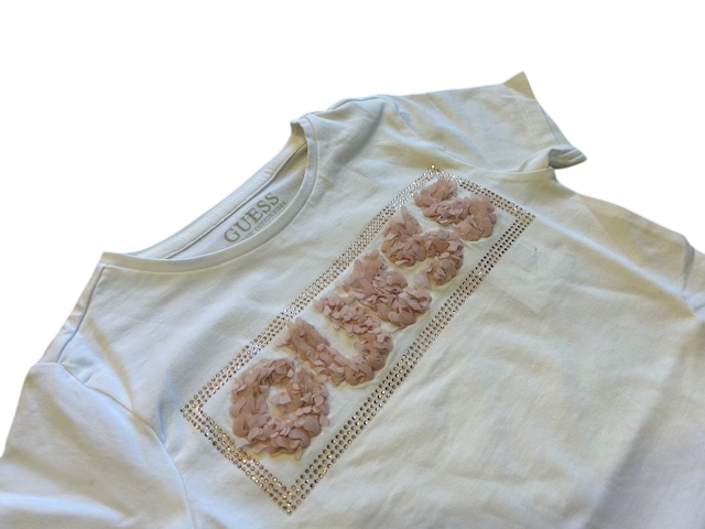 Guess midi ss t-shirt wit