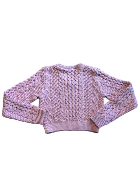 Guess crop ls sweater roze