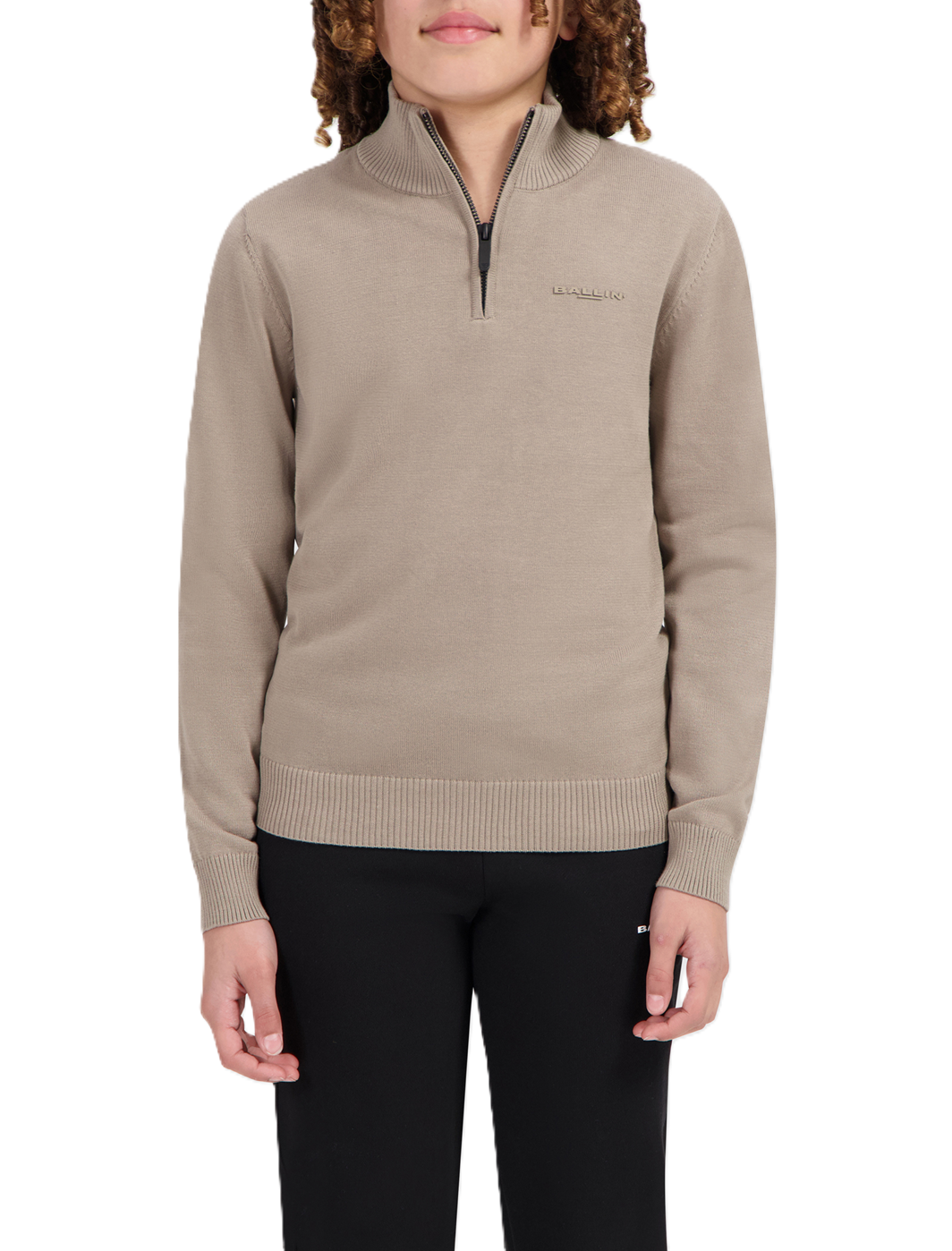 Ballin Junior Original Half Zip Knit taupe