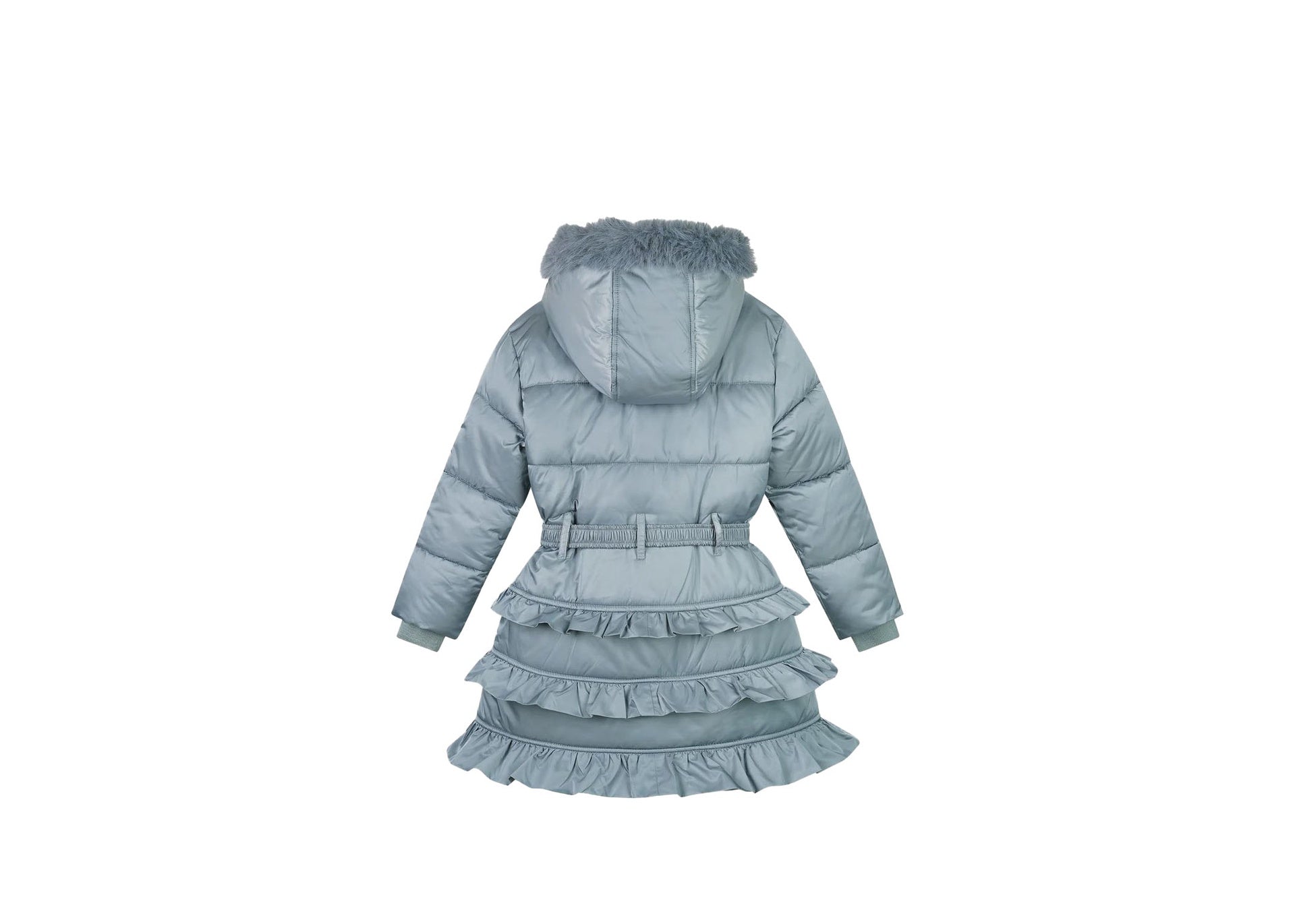 Le chic blight winterjas met ruches