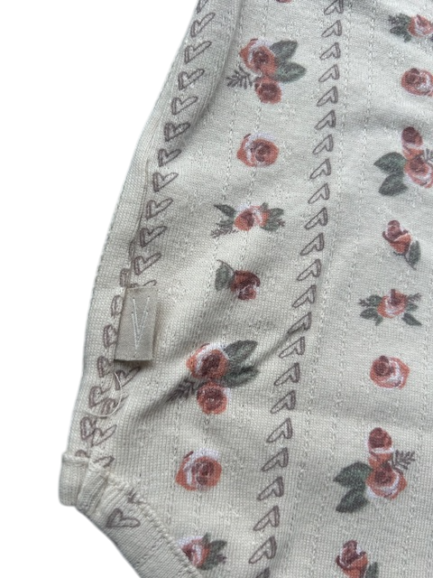 Levv longsleeve romper flower print LAYLA sand flower