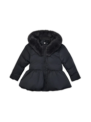 A'dee Meisjes Winterjas Amie Zwart