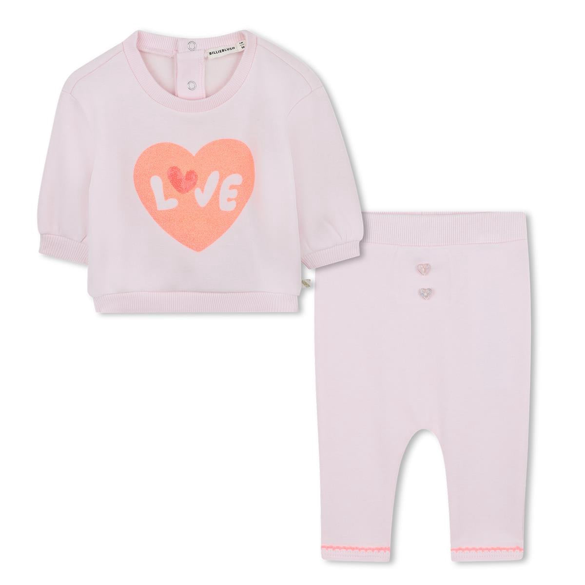 BillieBlush SWEATER+TROUSERS SET pale pink