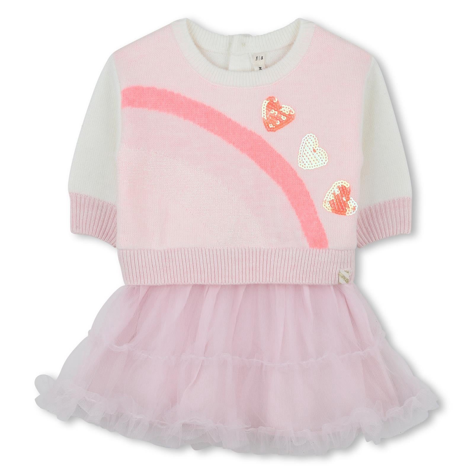 BillieBlush DRESS off white roze
