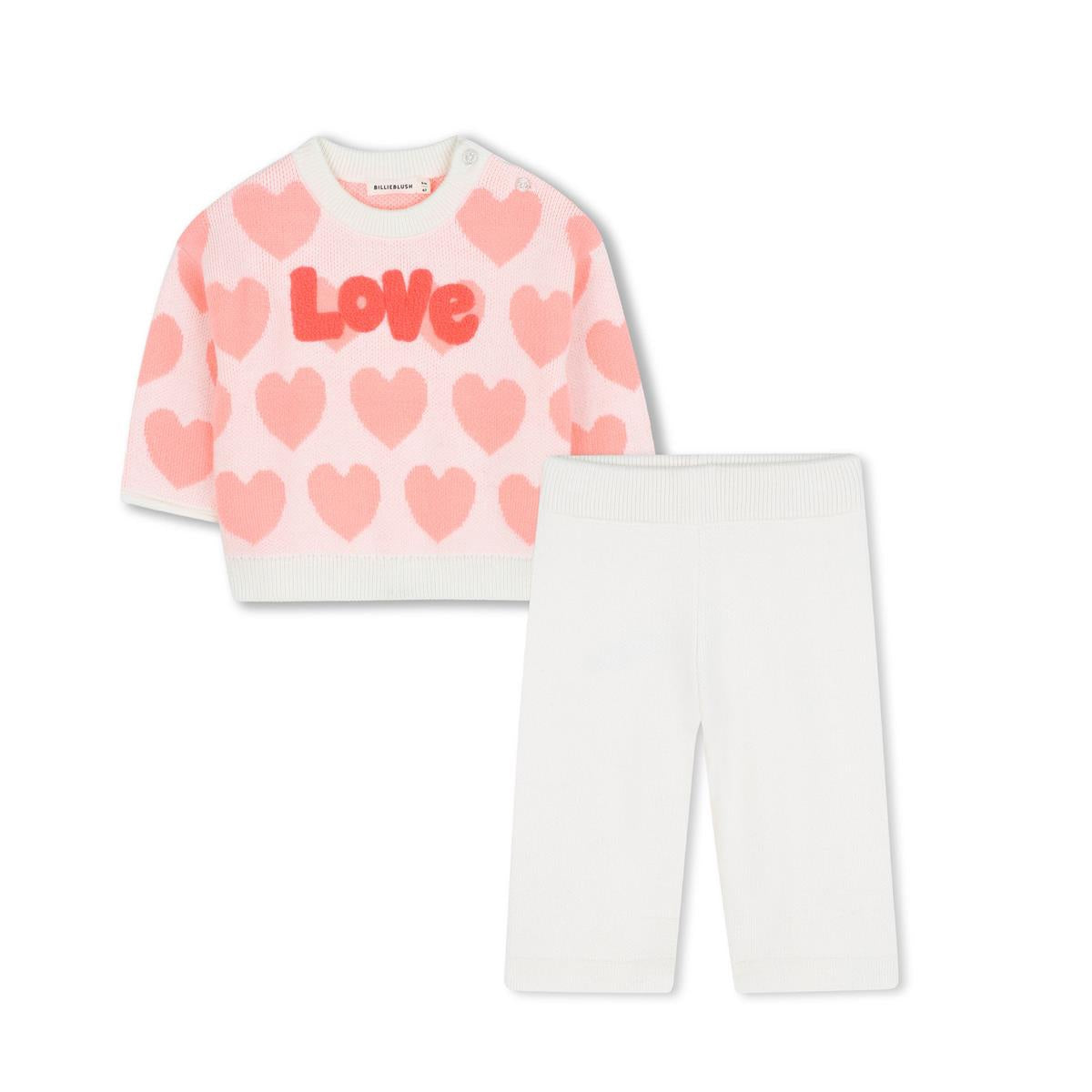 BillieBlush KNITTED SET ivory