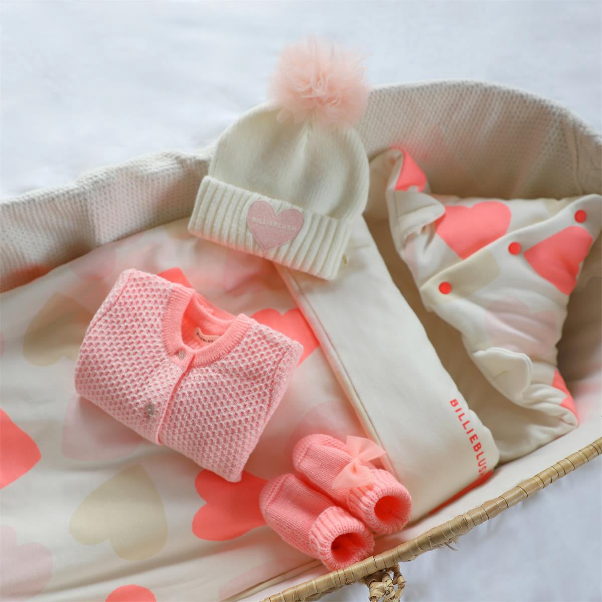 BillieBlush KNIT BOOTIES peach
