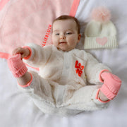BillieBlush KNIT BOOTIES peach
