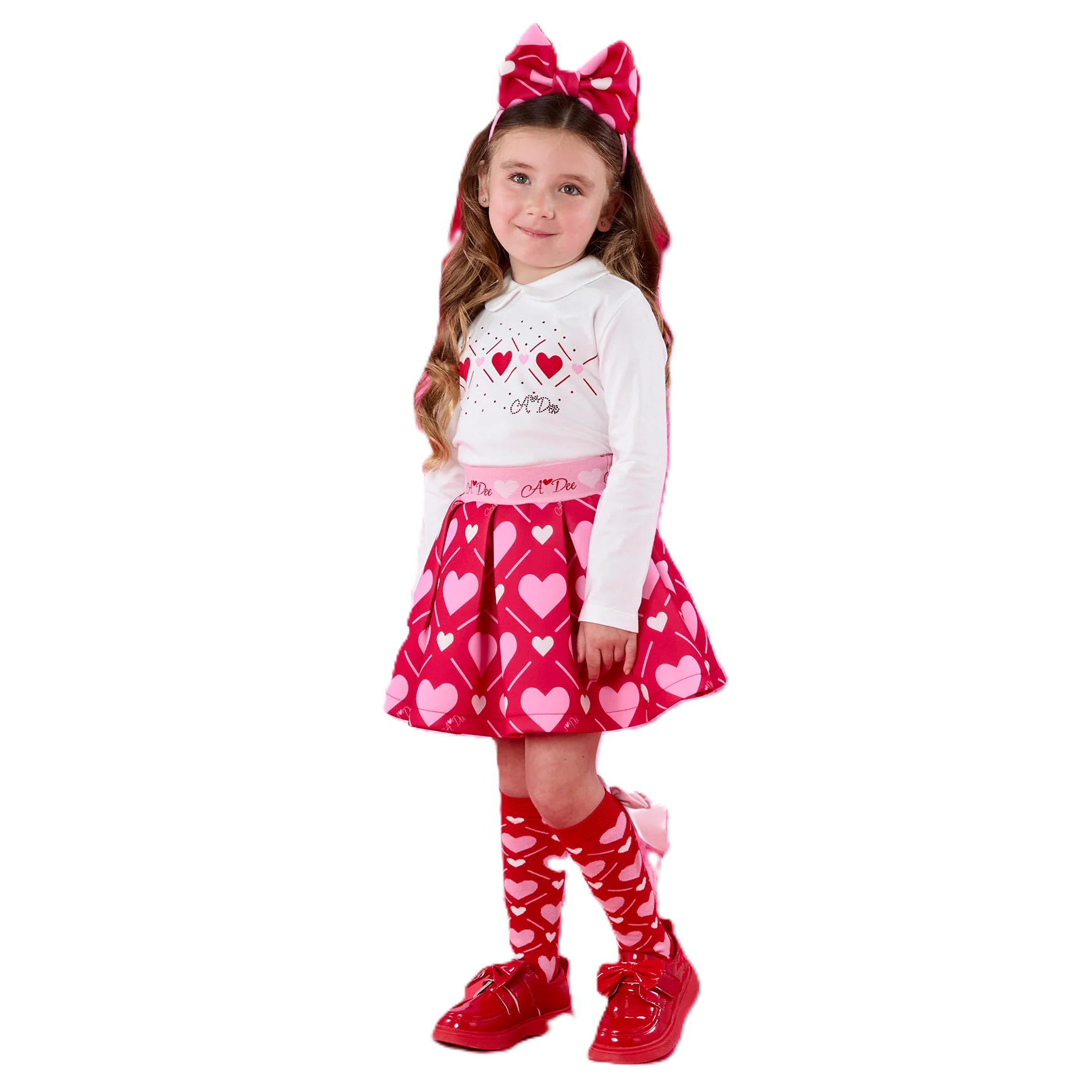 A'dee lyla set red hearts