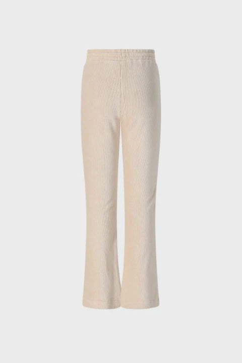 NONO Sady Velvet Rib Flared Pants Pearled Ivory