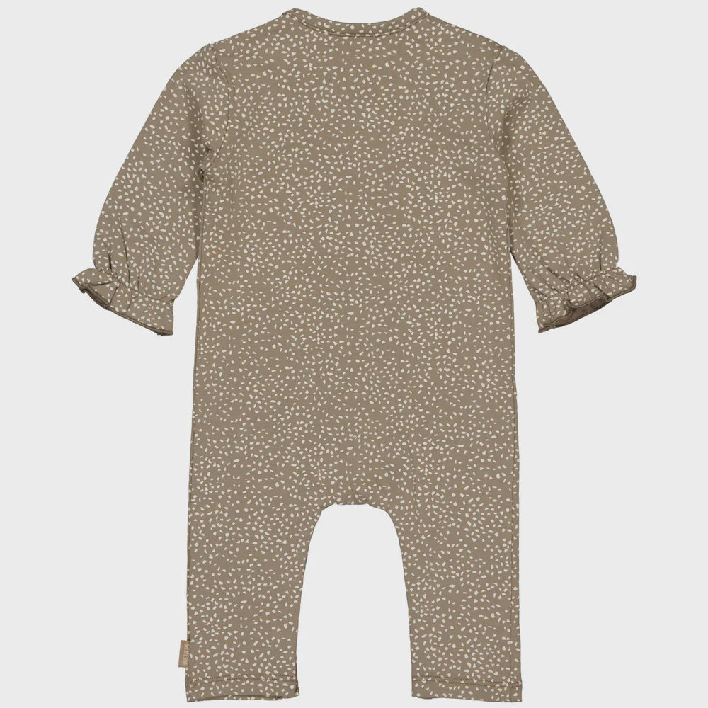 Quapi Playsuit met stippen AOP Sand Dot