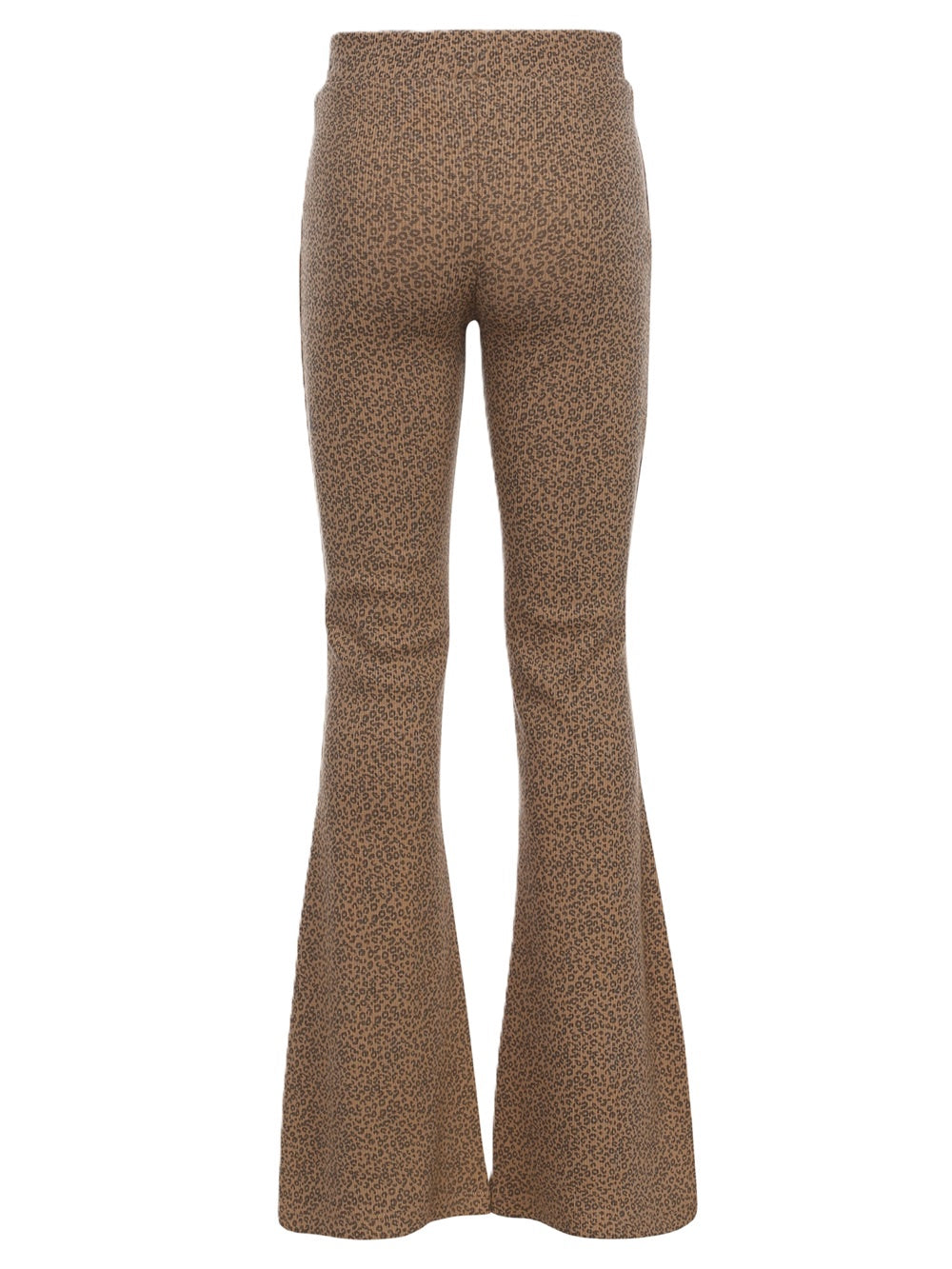 Looxs Flared broek rib jersey Mini Leopard
