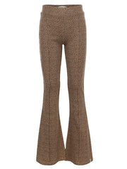 Looxs Flared broek rib jersey Mini Leopard
