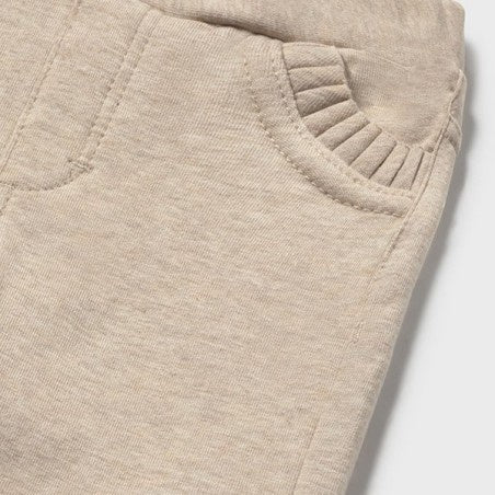 Mayoral Fleece basic trousers beige
