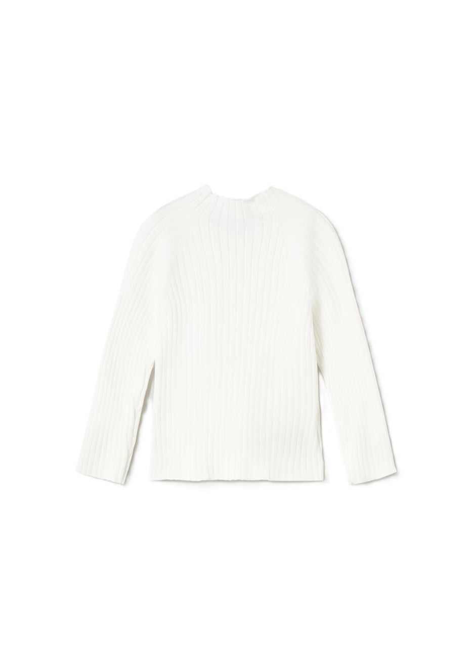 Mayoral Knit mockneck crudo