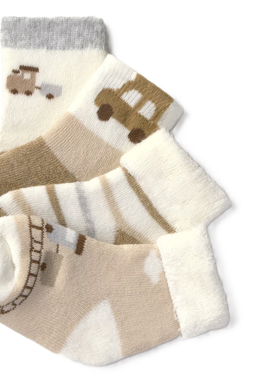 Mayoral 4pc set socks toffe vig