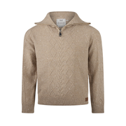 koko noko trui halfzipper taupe