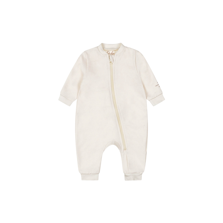 Dirkje 1 pce babysuit organic cotton Beige