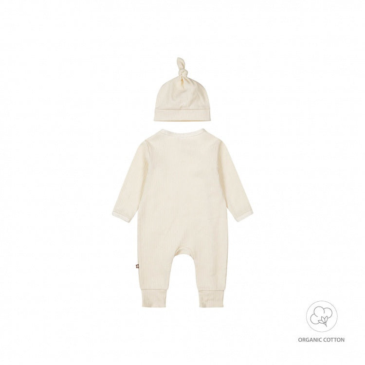 Dirkje 1 pce babysuit + hat organic cotton