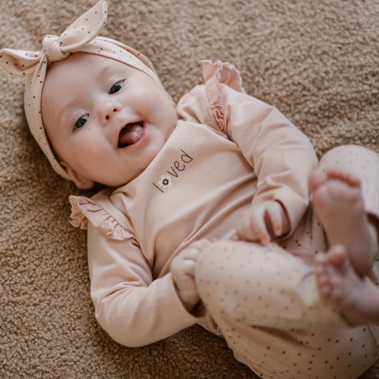 Dirkje Baby trousers + headband organic cotton