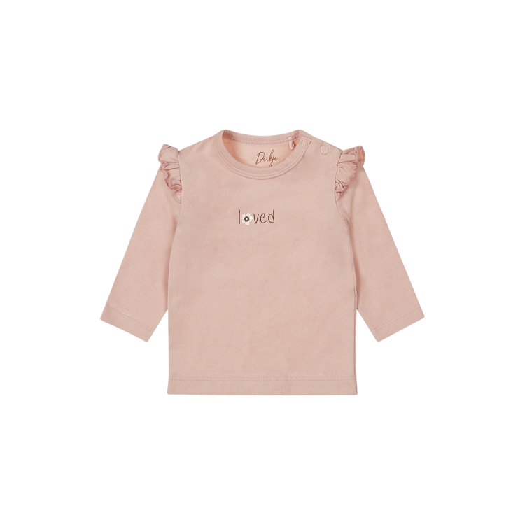 Dirkje Baby t-shirt ls organic cotton roze