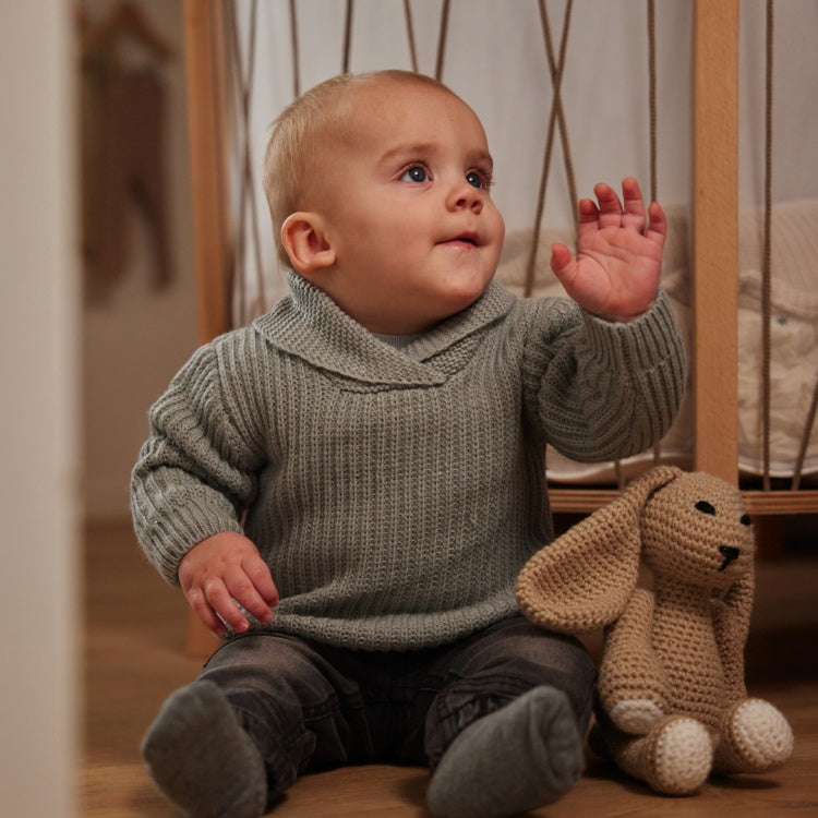 Dirkje baby pullover faded blue