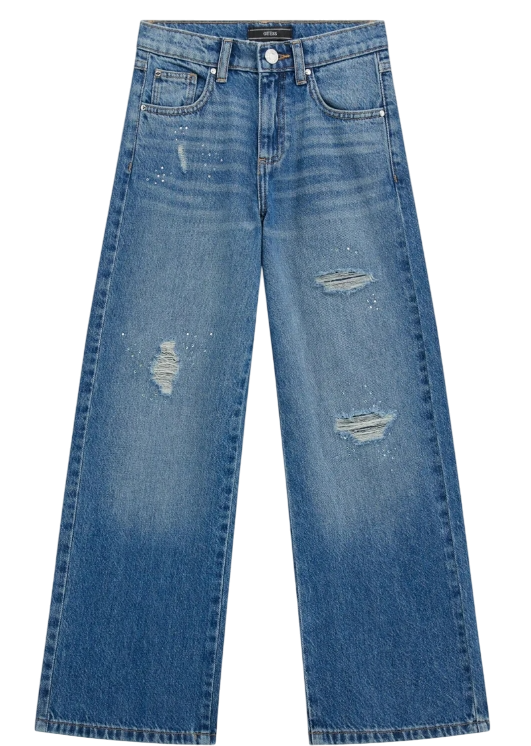 Guess 90S Rgd Denim Pants W/Damages BAMBINA