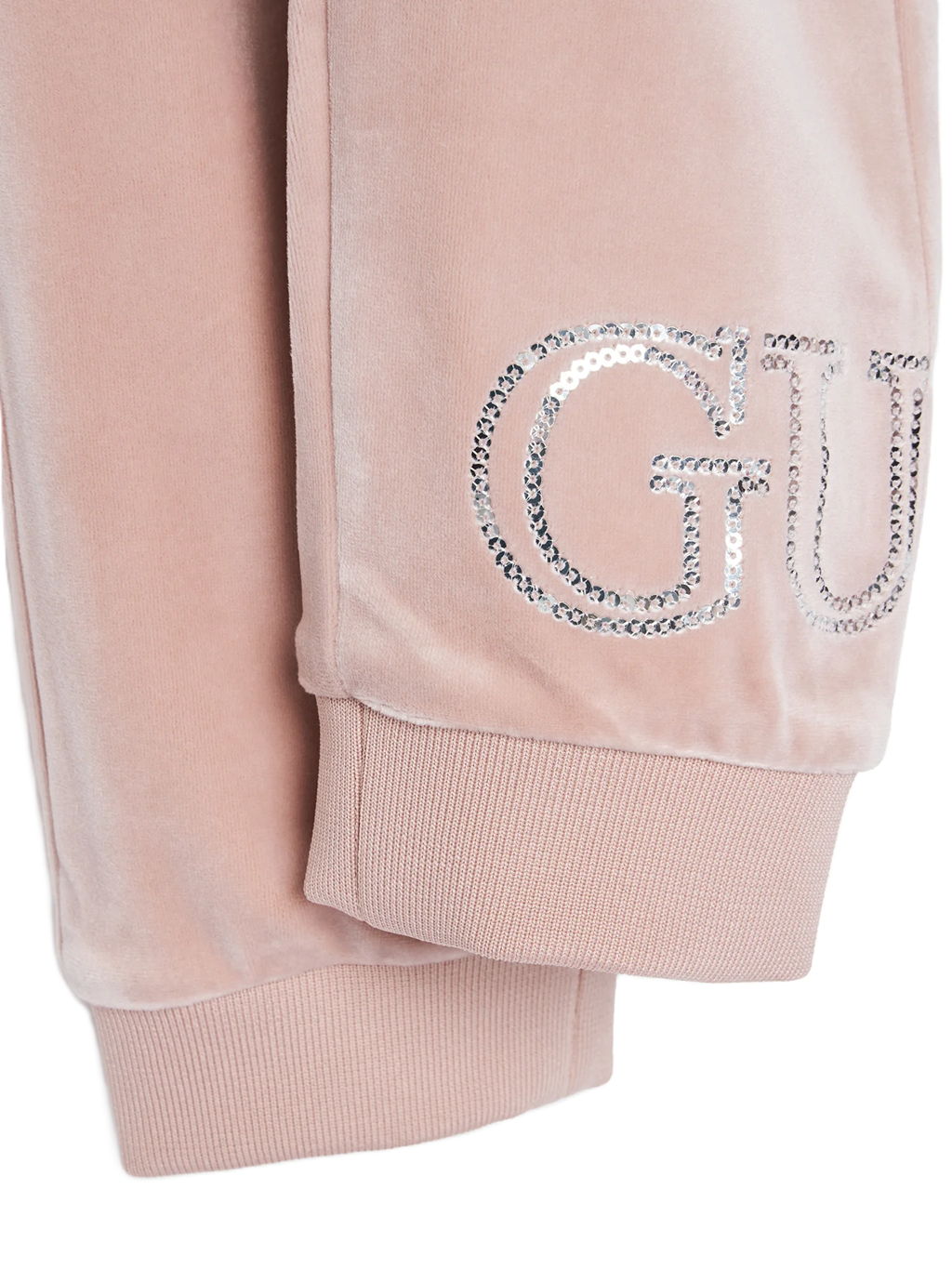Guess velvet joggingpak met pailletten