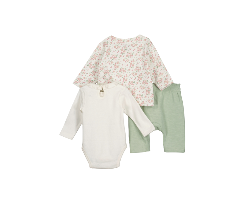 Blue Seven 3pc babyset rose
