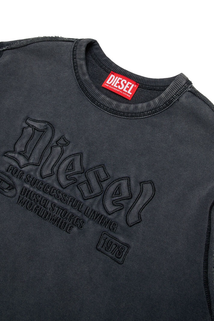 Diesel Cotton sweatshirt with embossed logo