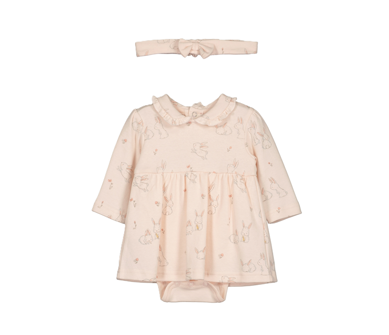 Blue Seven Baby Dress pink Rabbit