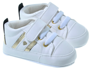 EMC baby schoen  wit met goud